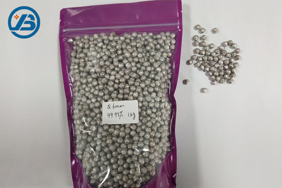 satın almak Yüksek saflıkta magnezyum top 99.95% 6 * 6mm Magnezyum granül İçecek Su Arıtma ve yıkama Için online manufacture